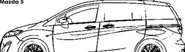 Раскраска Mazda