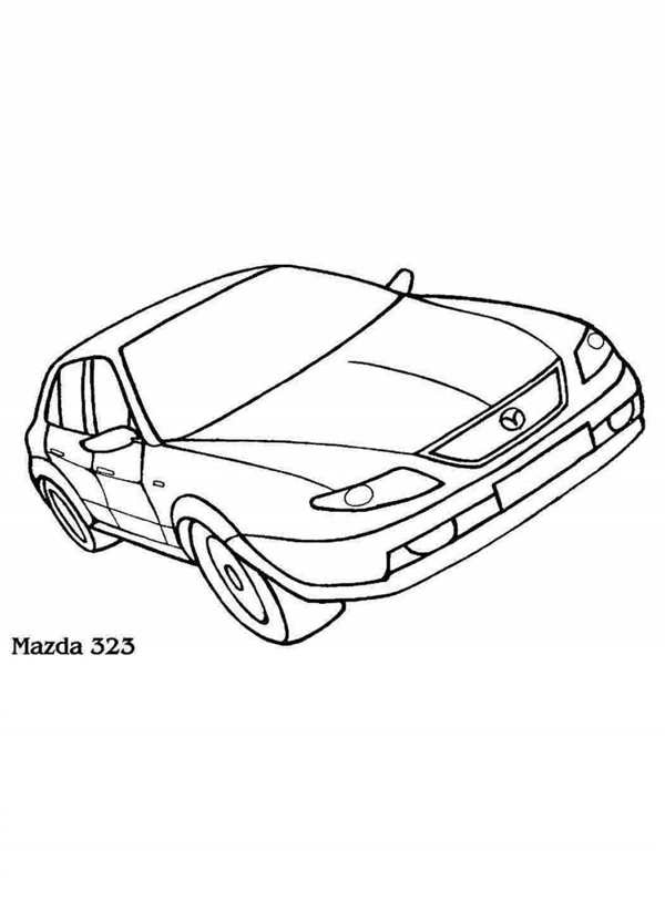 Раскраски Mazda 6 MPS