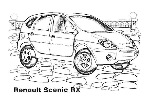 Renault Duster раскраска