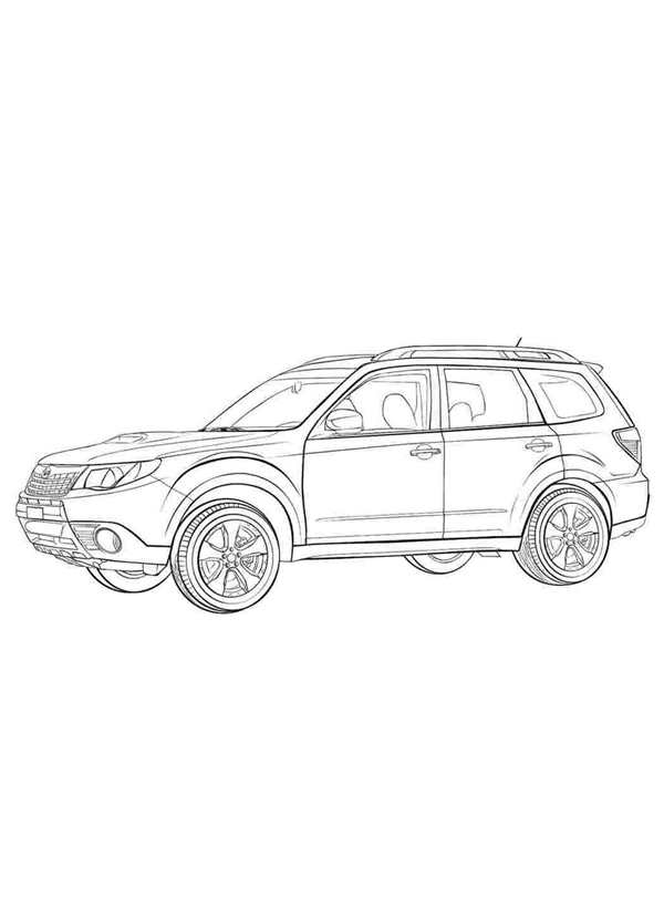 Subaru Outback раскраска