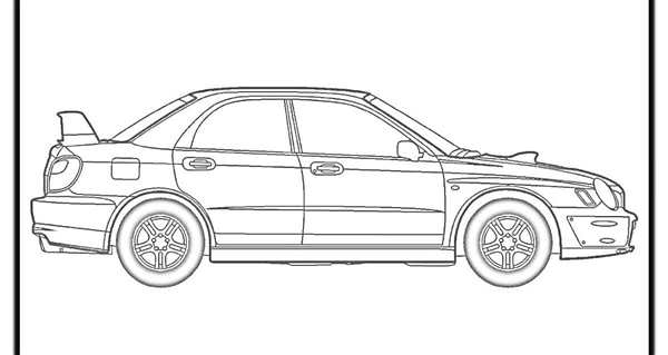 Subaru Impreza WRX раскраска