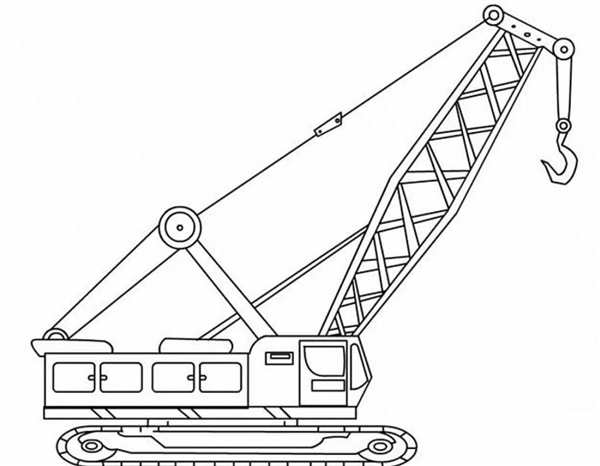 Раскраска автокран Liebherr