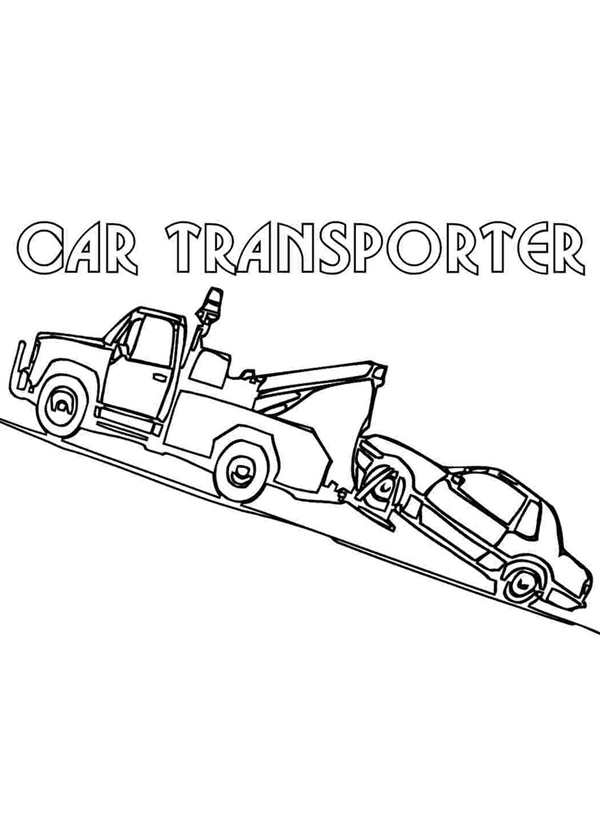 Раскраска автовоз
