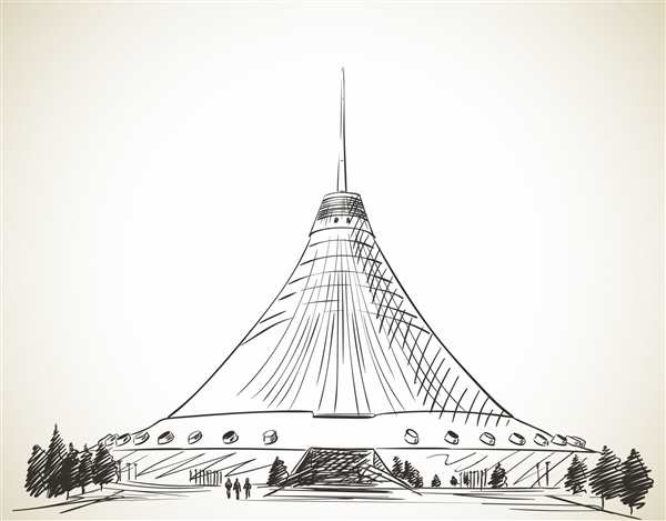 Байтерек раскраска