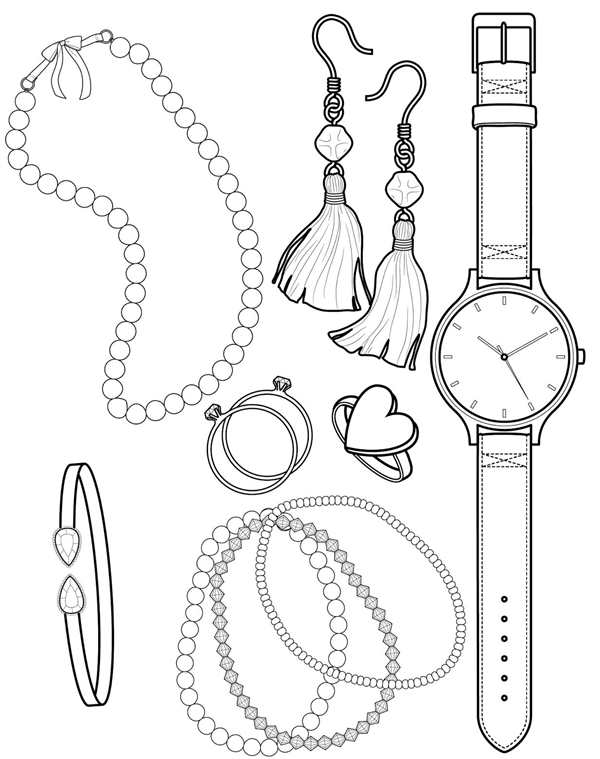 Скачать Раскраску БраслетCreative Coloring Page