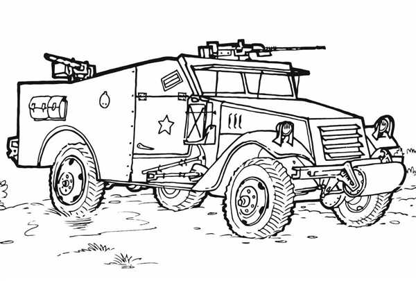 Раскраска БТР 80