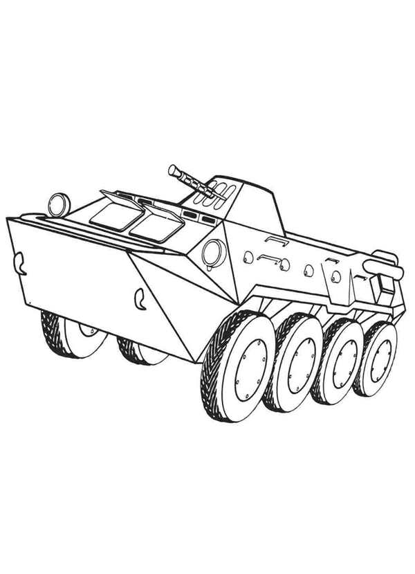 Раскраска БТР 80