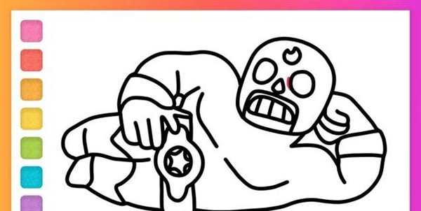 Раскраска Brawl Stars Эль Примо