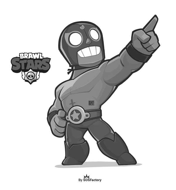 El primo Браво старс раскраска