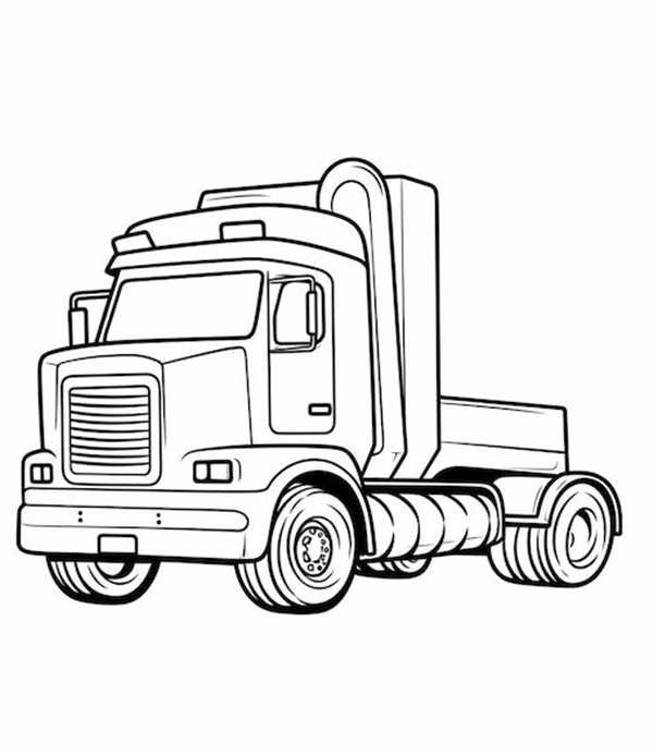 КАМАЗ 5490 раскраска