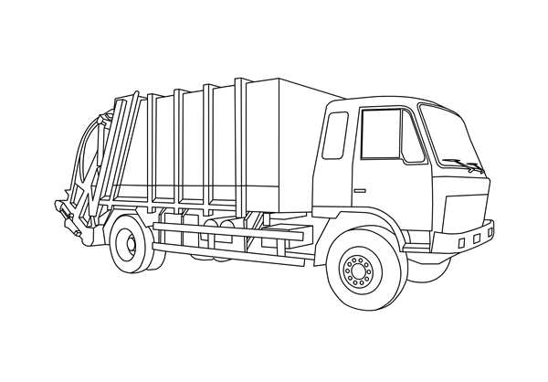 Раскраска Скания r500