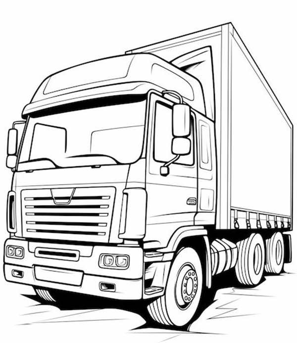 Раскраска тягач Скания r420