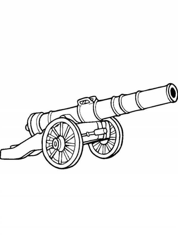 Раскраска пушки