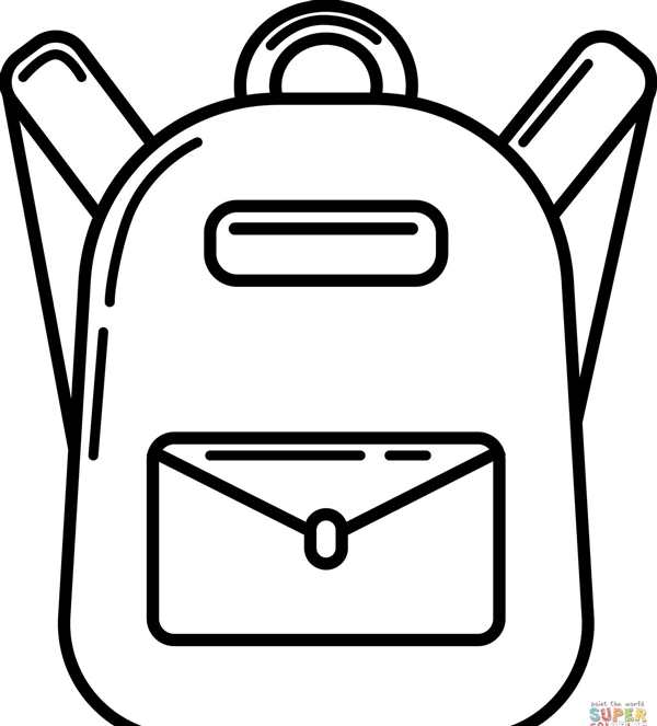 Портфель раскраска