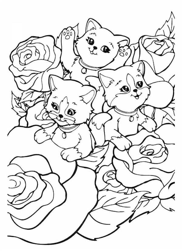 Котенок. Раскраска