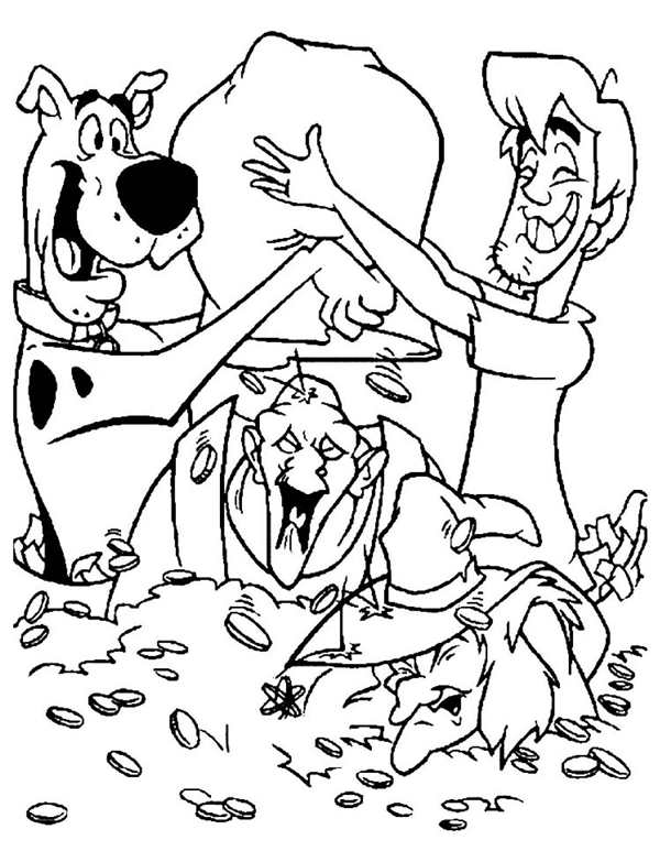 Scooby Doo раскраска