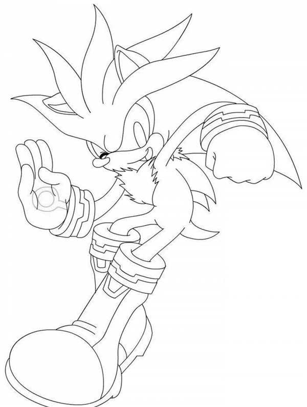 Сложная раскраска Sonic детали до мелочей