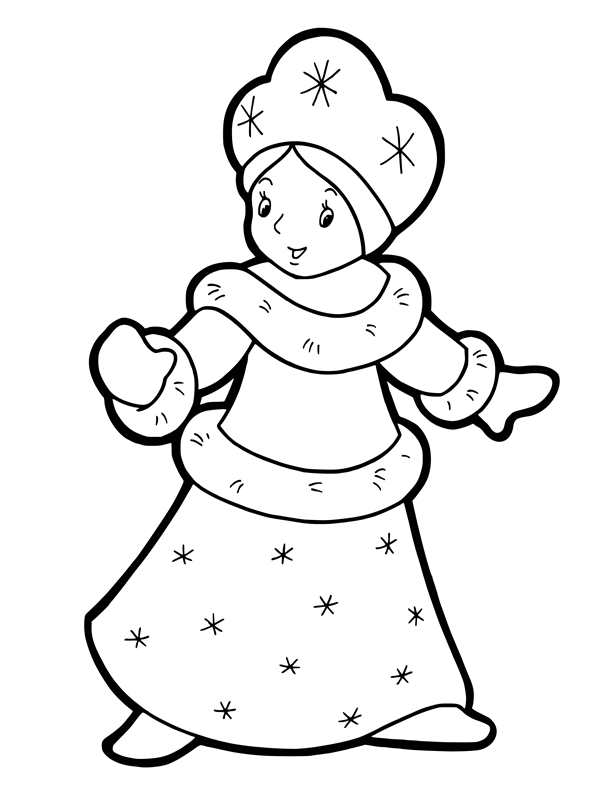 Снеговик с елкой раскраска