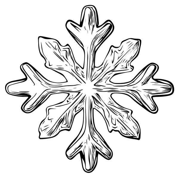 Снежинки картинки раскраски