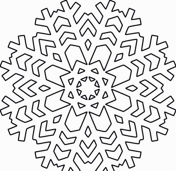 Новогодние раскраски снежинки
