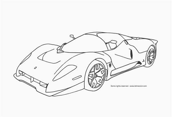 Раскраска Ferrari FXX