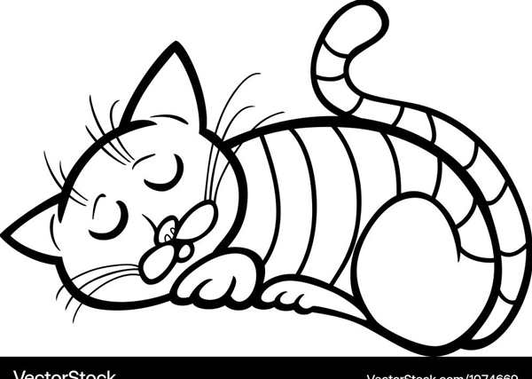 Котенок. Раскраска