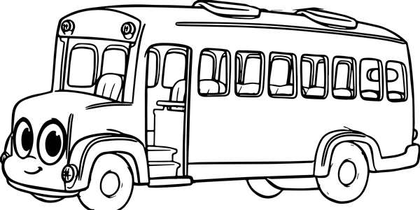 Раскраска автобус Икарус
