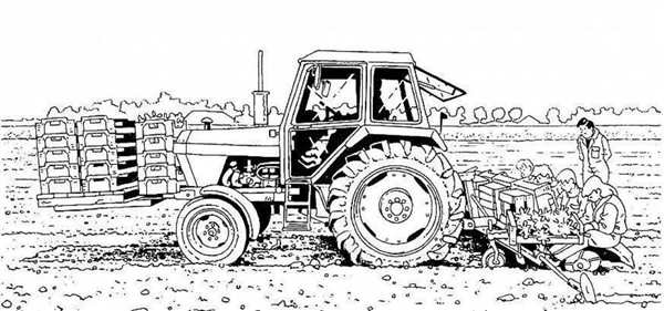 Raskraska для детей Traktor