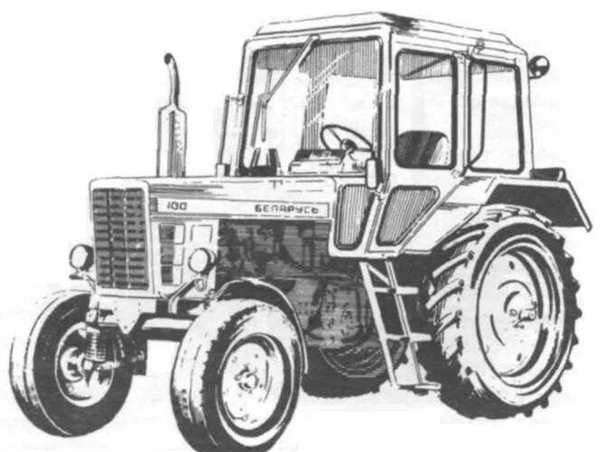Раскраска трактор МТЗ 80