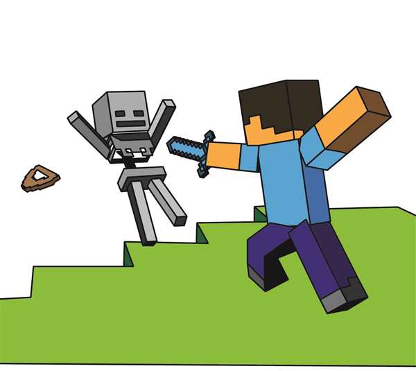Раскраска Minecraft Стив