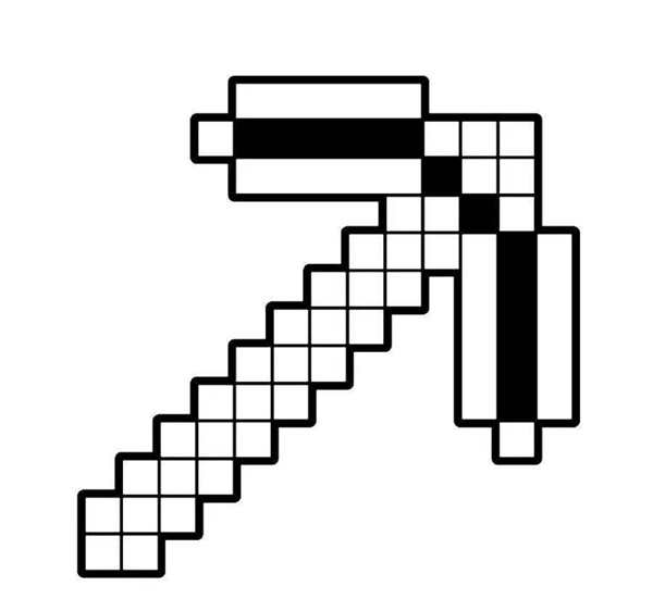 Раскраска Minecraft Стив