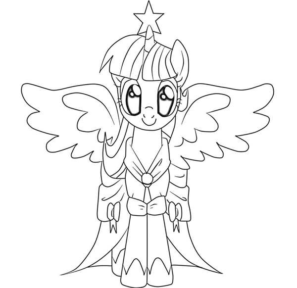 Раскраски my little Pony Искорка