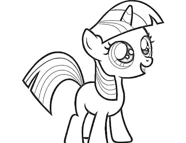 Раскраски my little Pony Искорка