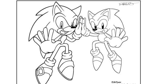 Sonic Mania раскраска Соника
