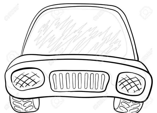 Автомобиль раскраска для детей
