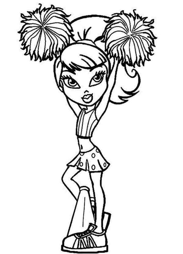 Танцевальная Азия Bratz Раскраска