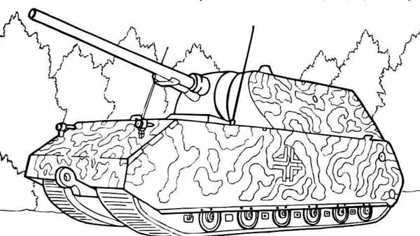 Танк M60 A1 Волшебная Раскраска для Детей