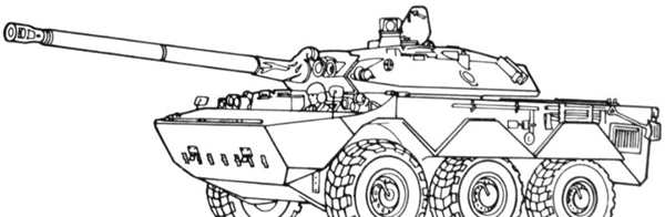 Танк M60 A1 Волшебная Раскраска для Детей