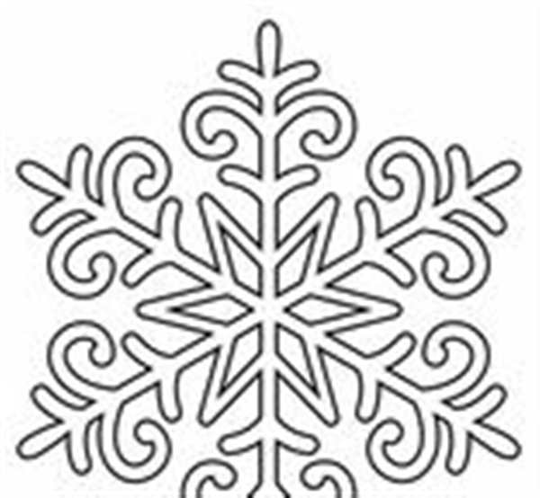 Снежинки картинки раскраски
