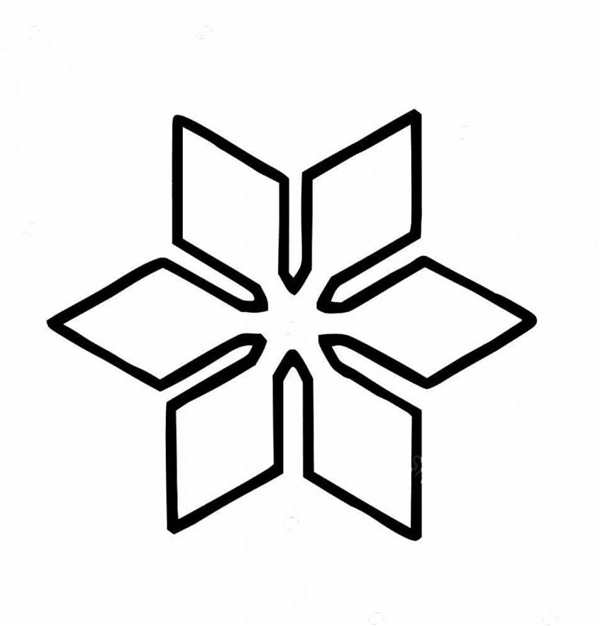 Трафарет «снежинки»