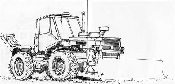 Raskraska для детей Traktor