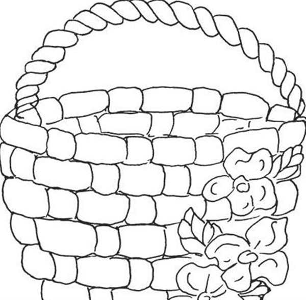 Корзинка раскраска