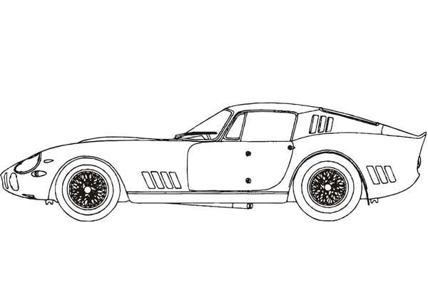Ferrari f40 раскраска