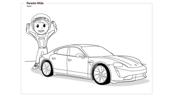 Раскраска Порше 911