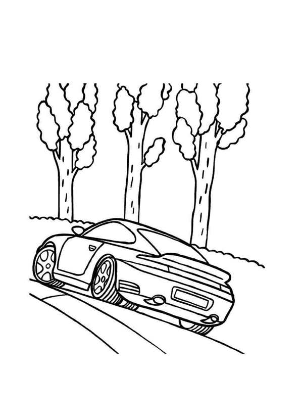 Порше 911 турбо рисунок