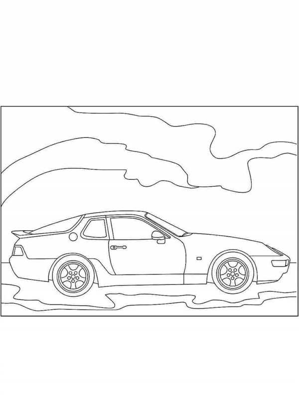 Porsche 911 Carrera раскраска