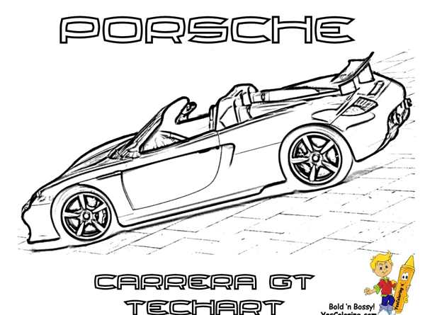 Порше 918 Спайдер раскраска
