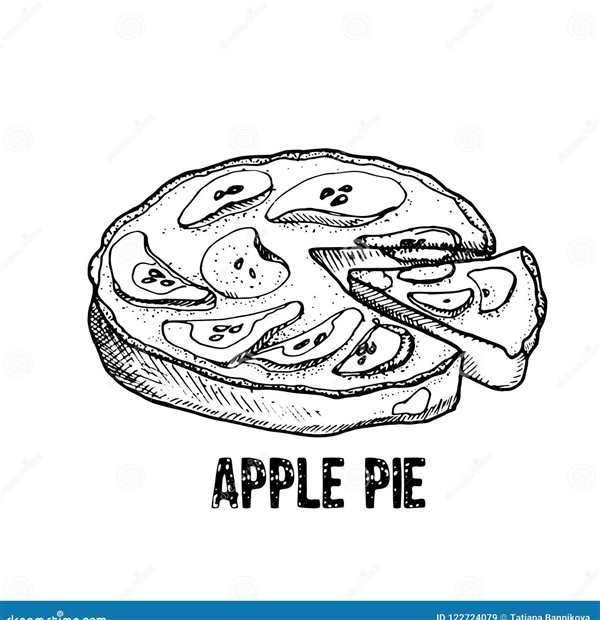 Apple pie раскраска для детей