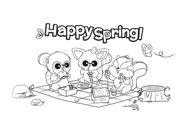 Yoohoo friends раскраска