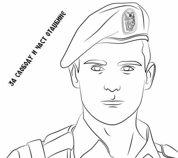 Солдаты для раскрашивания для детей